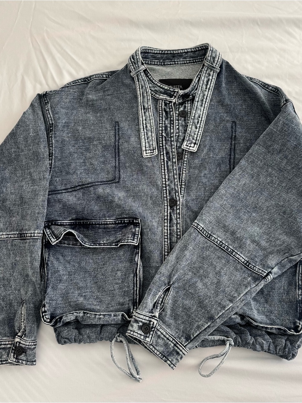 Aleeza Paris Denim Jacket- size XS - Picture 6 of 8